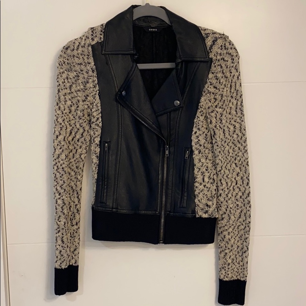 Guess Faux Leather Jacket XS